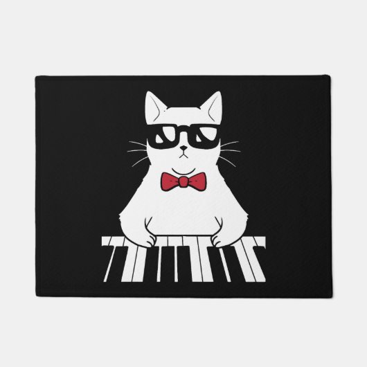 Klavierkatze Fußmatte (Vorderseite)