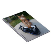 Klavierkatze, lustiger somalischer Katzenmusiker K Notizblock (Rechte Seite)