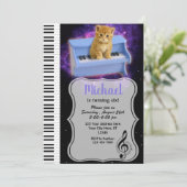 Klavierkatze Universum Kosmische Einladung (Stehend Vorderseite)