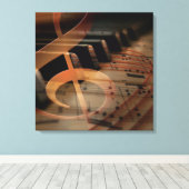 KlavierKlaviertastatur Leinwanddruck (Insitu (Holzboden))