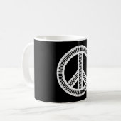 Klavierklingeln - abgeschiedenes, kreatives Zeiche Kaffeetasse (Vorderseite Links)