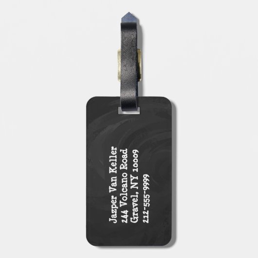 Klavierkonzert Gepäckanhänger (Rückseite vertikal)