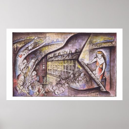 Klavierkonzert in Grantham Flat Minor - Poster (Vorne)