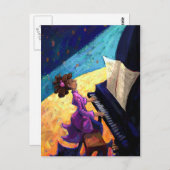 Klavierkonzert Postkarte (Vorne/Hinten)