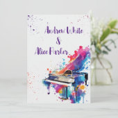 Klavierkunst Einladung (Stehend Vorderseite)