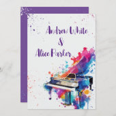 Klavierkunst Einladung (Vorne/Hinten)