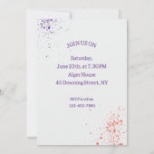 Klavierkunst Geburtstagsparty Einladung (Rückseite)