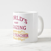 Klavierlehrer Jumbo-Tasse (Vorderseite Rechts)