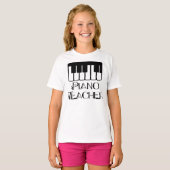 Klavierlehrer Keyboard Music T-Shirt (Vorne ganz)