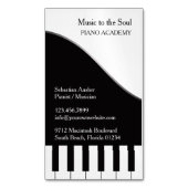 Klavierlehrer Magnetische Visitenkarte (Vorderseite Vertikal)