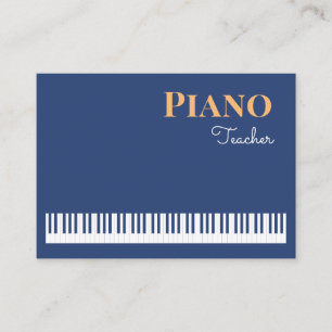 Klavierlehrer Moderne Stilvolle Keyboardmusik Visitenkarte