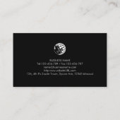 Klavierlehrer Musiker Visitenkarte (Rückseite)