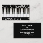 Klavierlehrer Musikerstudio Visitenkarte (Vorne/Hinten)