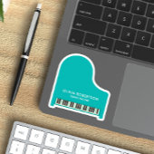 Klavierlehrer, Musikstudio, Klavierlehrer, Pianist Aufkleber