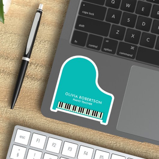 Klavierlehrer, Musikstudio, Klavierlehrer, Pianist Aufkleber