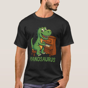 Klavierlehrer Pianist Dinosaurier T-Rex Pianosauru T-Shirt