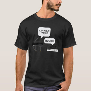Klavierlehrer Pianist Keyboard Ich bin dein Vater T-Shirt