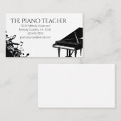 Klavierlehrer Pianist Musician Visitenkarte (Vorne/Hinten)