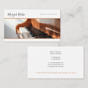 Klavierlehrer Pianist Visitenkarte