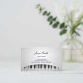 Klavierlehrer Piano Piano Piano Piano Piano Piano  Visitenkarte (Stehend Vorderseite)