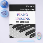 Klavierlehrer Unterricht Business Advertising Flye Flyer (Einzeln)