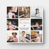 Klavierlehrer Vielen Dank, dass Sie Foto Collage g Fotoplatte (Vorderseite)