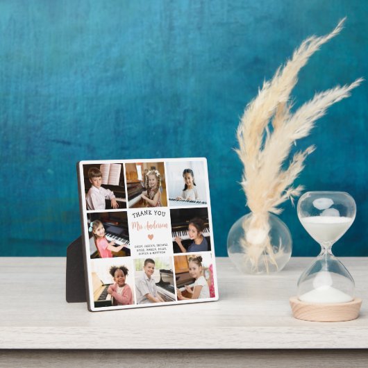 Klavierlehrer Vielen Dank, dass Sie Foto Collage g Fotoplatte (InSitu)