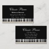 Klavierlehrer Visitenkarte (Vorne/Hinten)