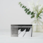 Klavierlehrer Visitenkarte (Stehend Vorderseite)