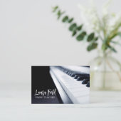 Klavierlehrer Visitenkarte (Stehend Vorderseite)
