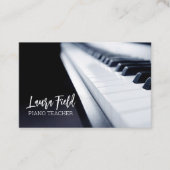 Klavierlehrer Visitenkarte (Vorderseite)