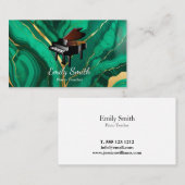 Klavierlehrer Visitenkarte (Vorne/Hinten)