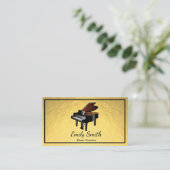 Klavierlehrer Visitenkarte (Stehend Vorderseite)