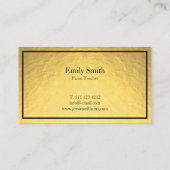 Klavierlehrer Visitenkarte (Rückseite)