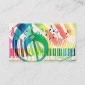 Klavierlehrer Visitenkarte (Vorderseite)