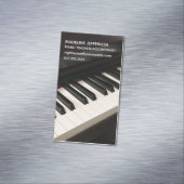 Klavierlehrerin Musik Begleiter Moderner Pianist Magnetische Visitenkarte (Beispiel)