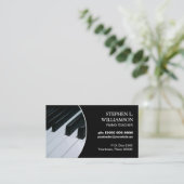 Klavierlehrerrahmen Visitenkarte (Stehend Vorderseite)