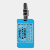 Klavierlizenz Gepäckanhänger (Vorderseite vertikal)