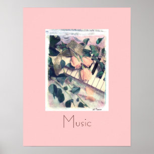 Klaviermelodie Musik, Al Riccio Poster