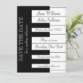 Klaviermusik beim Hochzeitsfeiern speichern das Da Save The Date (Stehend Vorderseite)