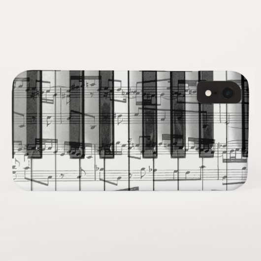 Klaviermusik Case-Mate iPhone Hülle (Rückseite (Horizontal))
