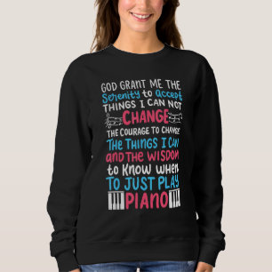 Klaviermusik Christlich Jesus Pianist Pianist Pian Sweatshirt
