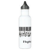 Klaviermusik Design Wasserflasche Edelstahlflasche (Links)