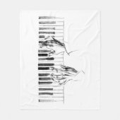 Klaviermusik Fleecedecke (Vorderseite)