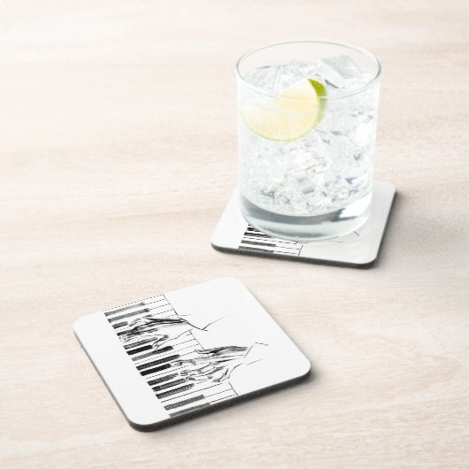 Klaviermusik Getränkeuntersetzer (Rechte Seite)