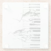 Klaviermusik Glasuntersetzer (Rückseite)