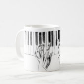 Klaviermusik Kaffeetasse (Vorderseite Links)