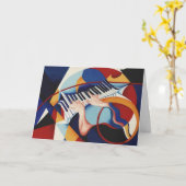 Klaviermusik Karte (Gelbe Blume)