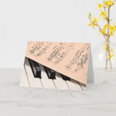 Klaviermusik Karte (Gelbe Blume)