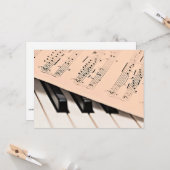 Klaviermusik Karte (Vorderseite/Rückseite Beispiel)